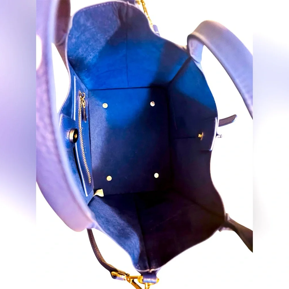 Sassy Jones Medium Ava Blue Tote - New - Picture 3 of 7